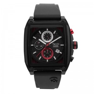 Alexandre Christie AC 6614 Black Red Rubber MCRIPBARE